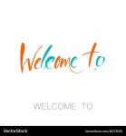 Hand Drawn Welcome Invitation – Royalty-Free Vector | VectorStock