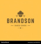Retro Bakery Badge - Wheat & Cupcake – Royalty-Free Vector | VectorStock