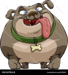 Adorable Chubby Dog Royalty Free Vector Image - VectorStock Adorable Chubby Dog vector image on VectorStock