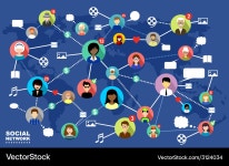 Social Media Connection – Royalty-Free Vector | VectorStock