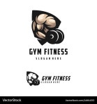 Muscle Logo Template - Strength & Fitness Vector Image Muscle Logo Template - Strength & Fitness vector image on VectorStock