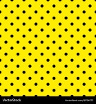 Yellow Black Polka Dots Vector Images (over 1,000)