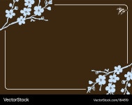 Floral Blossom Frame Royalty Free Vector Image Floral Blossom Frame Vector Image on VectorStock