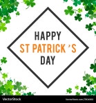 St. Patricks Day Shamrock Background – Royalty-Free Vector | VectorStock