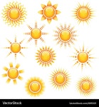Abstract Sun Icons (895001) – Royalty-Free Vector | VectorStock