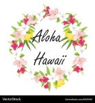 Tropical Aloha Flowers Royalty Free Vector Image Tropical Aloha Flowers Vector Image on VectorStock