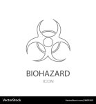 Biohazard Icon - Warning Symbol – Royalty-Free Vector | VectorStock