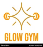 Glow Gym Logo - Minimalist & Neon – Royalty-Free Vector | VectorStock