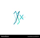 Minimal X Letter Logo Royalty Free Vector Image Minimal X Letter Logo Vector Image on VectorStock