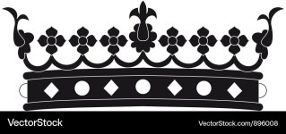 Royal crown (896008) – Royalty-Free Vector | VectorStock