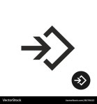 Enter or login black simple icon Royalty Free Vector Image Enter or login black simple icon vector image on VectorStock