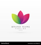 Colorful Leaf Logo Concept – Royalty-Free Vector | VectorStock