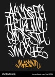 Handwritten Graffiti Font – Urban Style Vector Image Handwritten Graffiti Font – Urban Style vector image on VectorStock