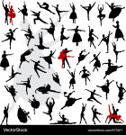 Ballet Silhouettes (877007) – Royalty-Free Vector | VectorStock