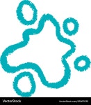 Hand drawn crayon abstract blot shape Royalty Free Vector Hand drawn crayon abstract blot shape vector image on VectorStock