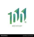 100th Anniversary Logo Concept – Free Vector | VectorStock