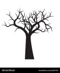 Black tree (42067115) – Royalty-Free Vector | VectorStock