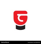 Boxing Glove G Logo – Royalty-Free Vector | VectorStock