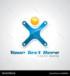 Abstract Human Success Logo – Royalty-Free Vector | VectorStock