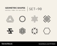 Minimal Geometric Shapes Set – Royalty-Free Vector | VectorStock