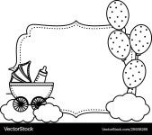 Baby Shower Celebration Graphics – Royalty-Free Vector | VectorStock