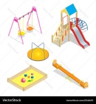 Isometric Playground Slide Icons Royalty Free Vector Image Isometric Playground Slide Icons Vector Image on VectorStock