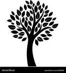 Black Tree Silhouette – Royalty-Free Vector | VectorStock