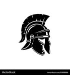 Ancient Roman Helmet Silhouette – Royalty-Free Vector | VectorStock