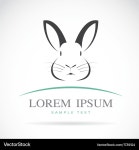 Cute Rabbit Silhouette Royalty Free Vector Image Cute Rabbit Silhouette vector image on VectorStock