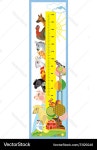 Farm animals height meter – Royalty-Free Vector | VectorStock