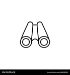Binoculars icon (24499345) – Royalty-Free Vector | VectorStock