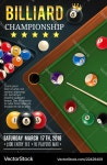 Billiards Tournament Poster – Royalty-Free Vector | VectorStock