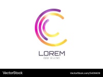 Logo template abstract circle shape – Royalty-Free Vector | VectorStock