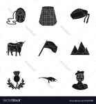 National symbols of scotland scottish attractions Royalty Free Vector Image - VectorStock National symbols of scotland scottish... 