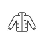 Jacket coat stroke Royalty Free Vector Image - VectorStock Jacket coat stroke vector image on VectorStock