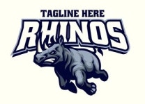 Rhino coming out of paper Royalty Free Vector Image Rhino coming out of paper vector image on VectorStock