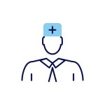 Joyful person and shield offset shadow line icon – Royalty-Free Vector | VectorStock