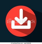 Arrow download data icon vector illustration design. | CanStock