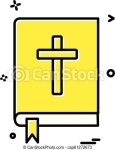 Book holy bible icon vector design. | CanStock