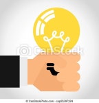 Bulb idea design, vector illustration eps10 graphic. | CanStock