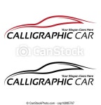 Calligraphic car logos. | CanStock