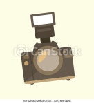 Camera design over white background vector illustration. | CanStock
