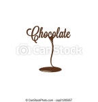 Chocolate isolated sign design background 10 eps. | CanStock