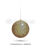 Sparkle christmas ball isolated on white background. | CanStock