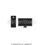 Computer icon vector flat design. | CanStock