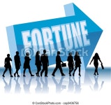 Direction - fortune. People are going to a direction - fortune. | CanStock