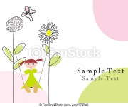 Doodle card. Abstract vector greetings card for design use. | CanStock