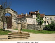 Garden diocese. Limoges city, southwest of france, haute-vienne, limousin. | CanStock