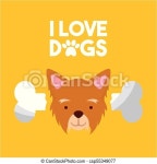 I love dog life icon vector illustration design graphic. | CanStock
