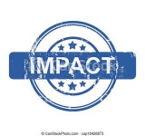Impact. Business impact stamp with stars isolated on a white background. | CanStock